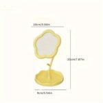 Mini espejo floral de tocador con base