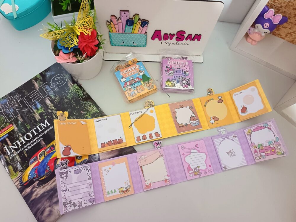 Mini libro de notas de personajes - Imagen 1