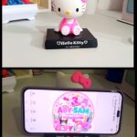 Muñeco Bobblehead, adorno para carro Hello Kitty