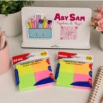 Notas adhesivas fosforescentes cuadradas 38x50mm 4 colores, 100 hojas por libro BEIFA