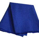 Papel crepé azul elétrico