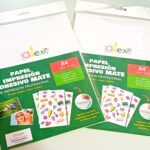 Papel adhesivo Matte x 12  180 gr
