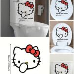 Pegatina impermeable para tapa de baño