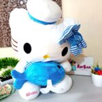 Peluche grande 60 cms con sombrero Hello Kitty