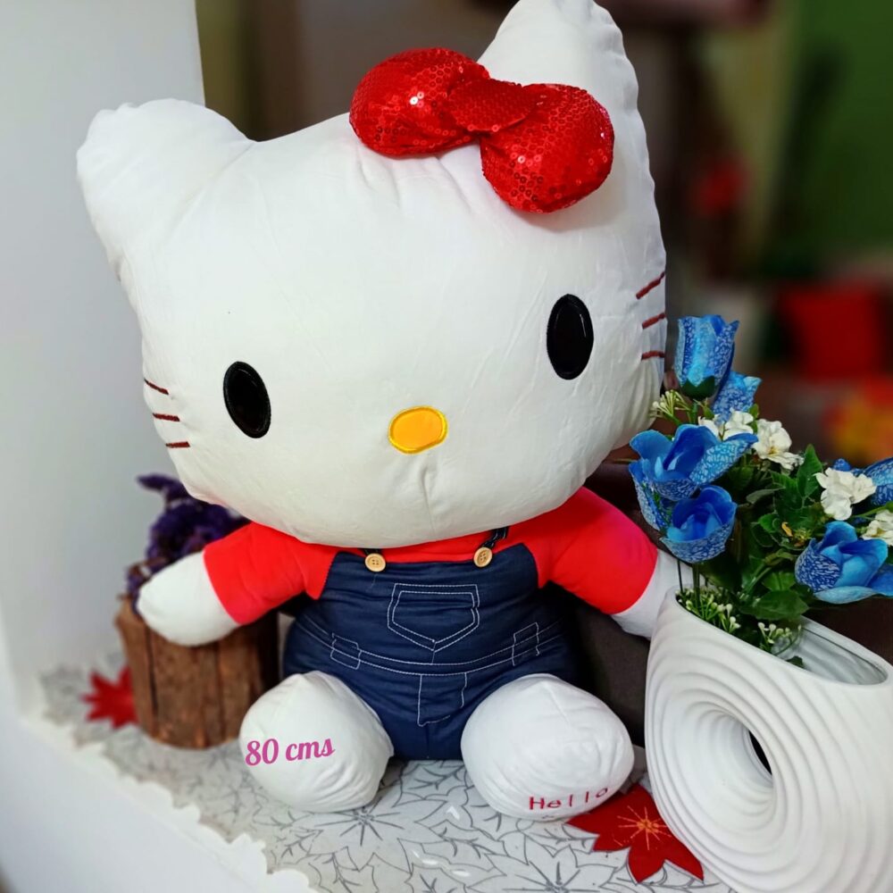 Peluche overol Hello Kitty 80 cms