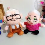 Par de peluches viejitos 20 cms