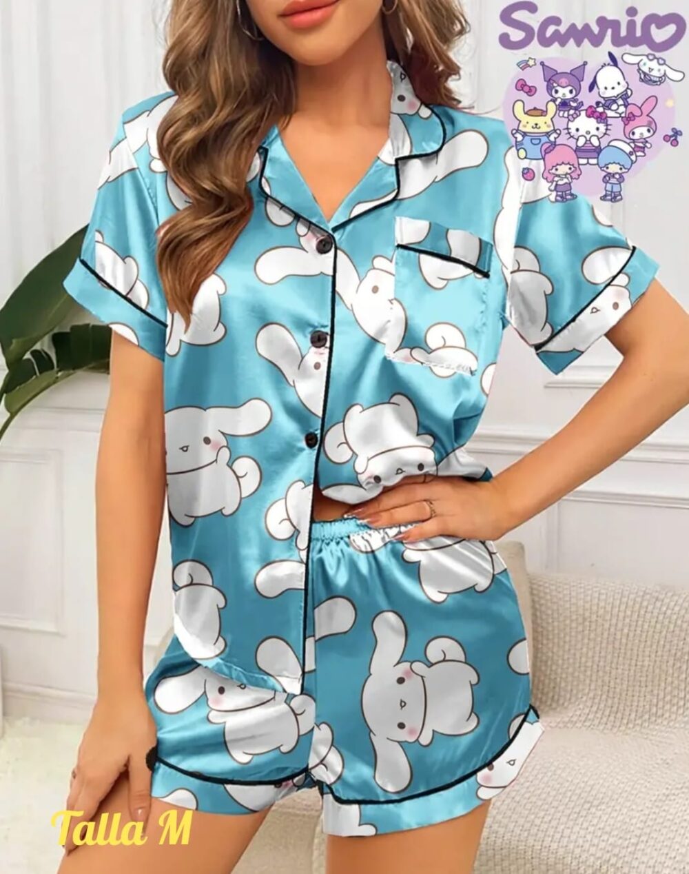 Conjunto de pijama pantalón corto Cinnamoroll - Imagen 1