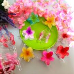 Pinza hawaiana transparente satinada