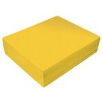Pliego cartulina esmaltada color amarillo