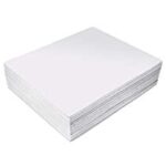 Pliego cartulina esmaltada color blanco