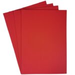 Pliego cartulina esmaltada color rojo