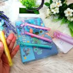 Pluma gel tinta azul Stitch