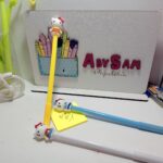 Pluma gel tinta negra Hello Kitty