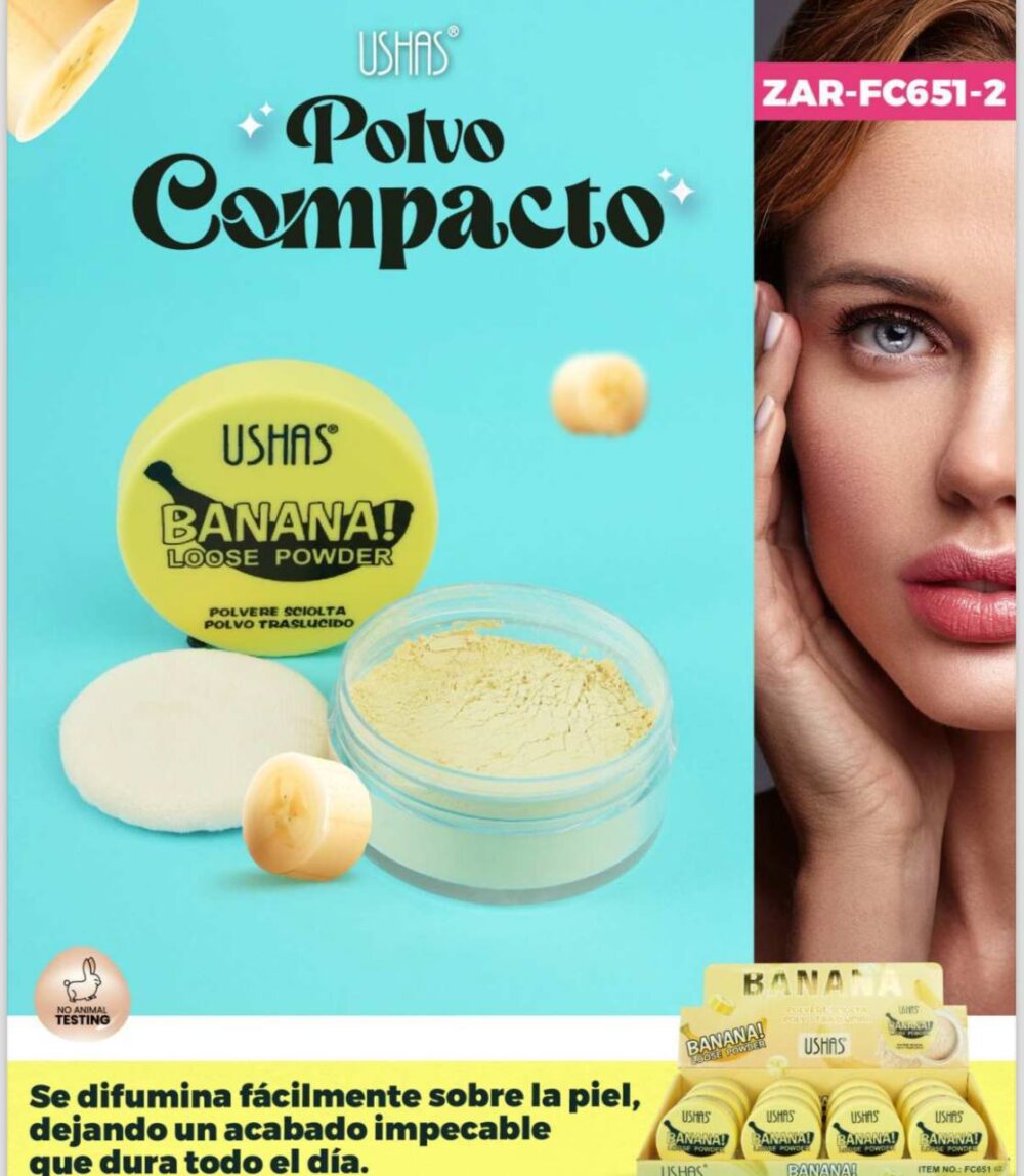 Polvo traslúcido banana USHAS - Imagen 1