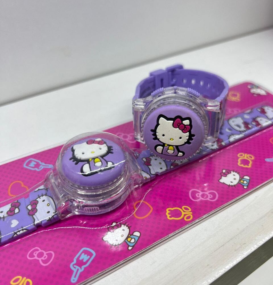 Reloj digital musical violeta Hello Kitty
