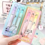 Resaltador brilloso doble punta marcador y rodillo patita