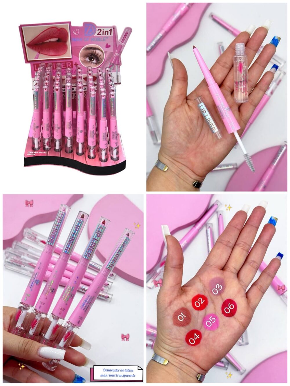 Delineador para labios más rimel transparente Iman of Noble - Imagen 1