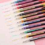 Set de 12 bolígrafos Neón con brillo