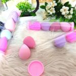 Set de esponjas estuche circular transparente