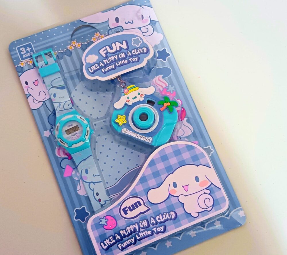 Set reloj más llavero mini cámara Cinnamoroll - Imagen 1