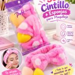 Set cintillo skin care más esponjas para maquillaje