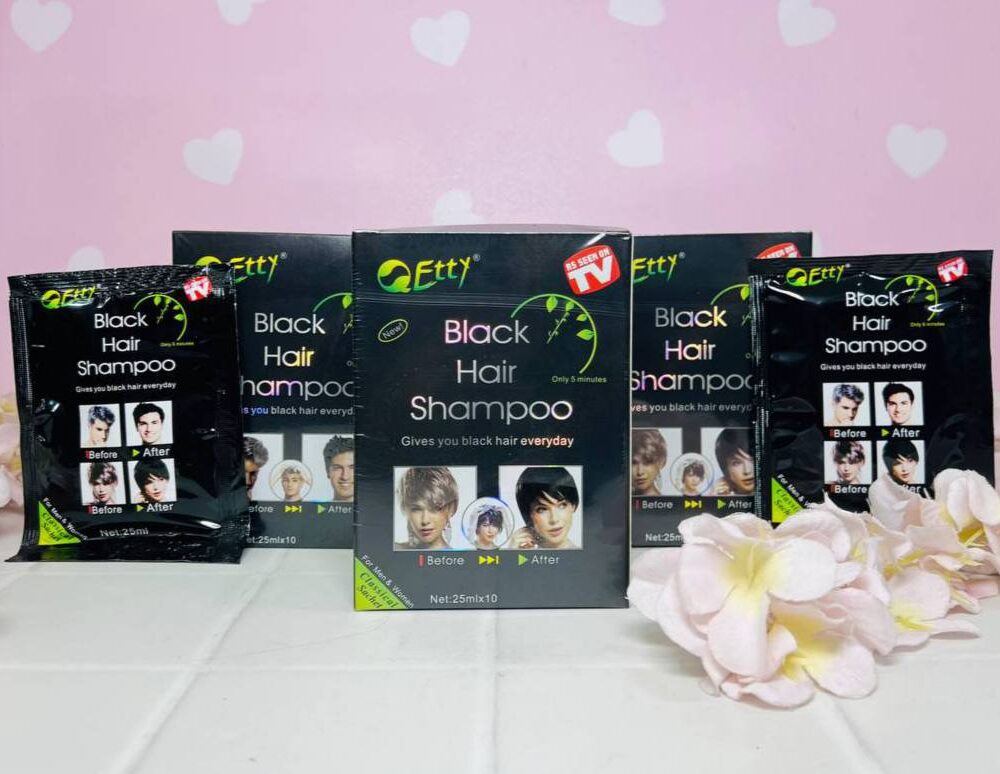 Sachet Shampoo cubre canas color negro