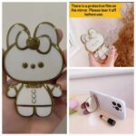 Soporte galvanizado con espejito para celular