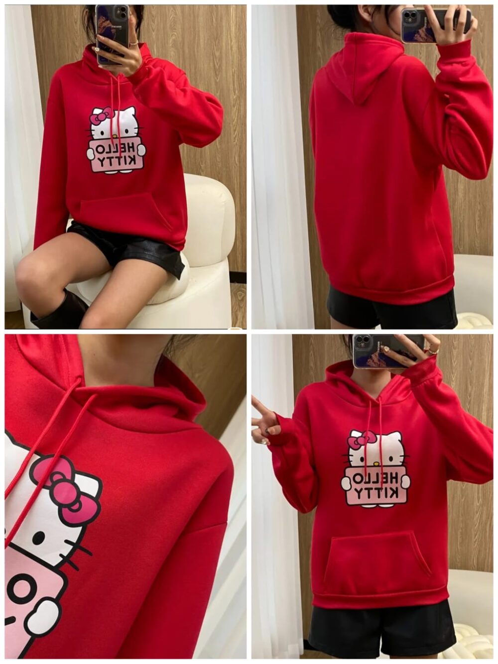 Sudadera con capucha para mujer Hello Kitty - Imagen 1
