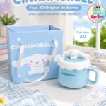 Taza de cerámica con tapa 3D original de Sanrio