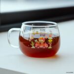 Taza de vidrio Hello Kitty