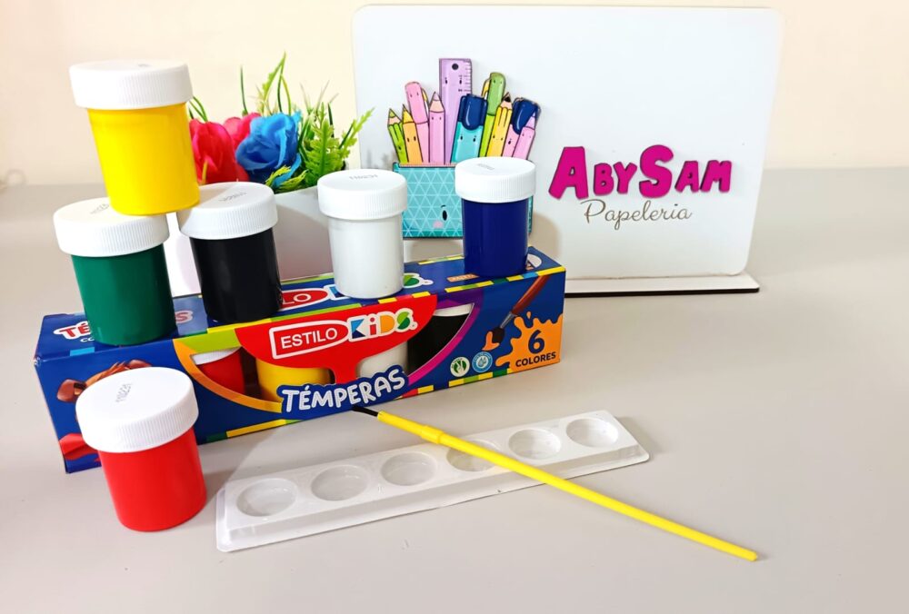 Temperas Estilo kids x 6 - Imagen 1