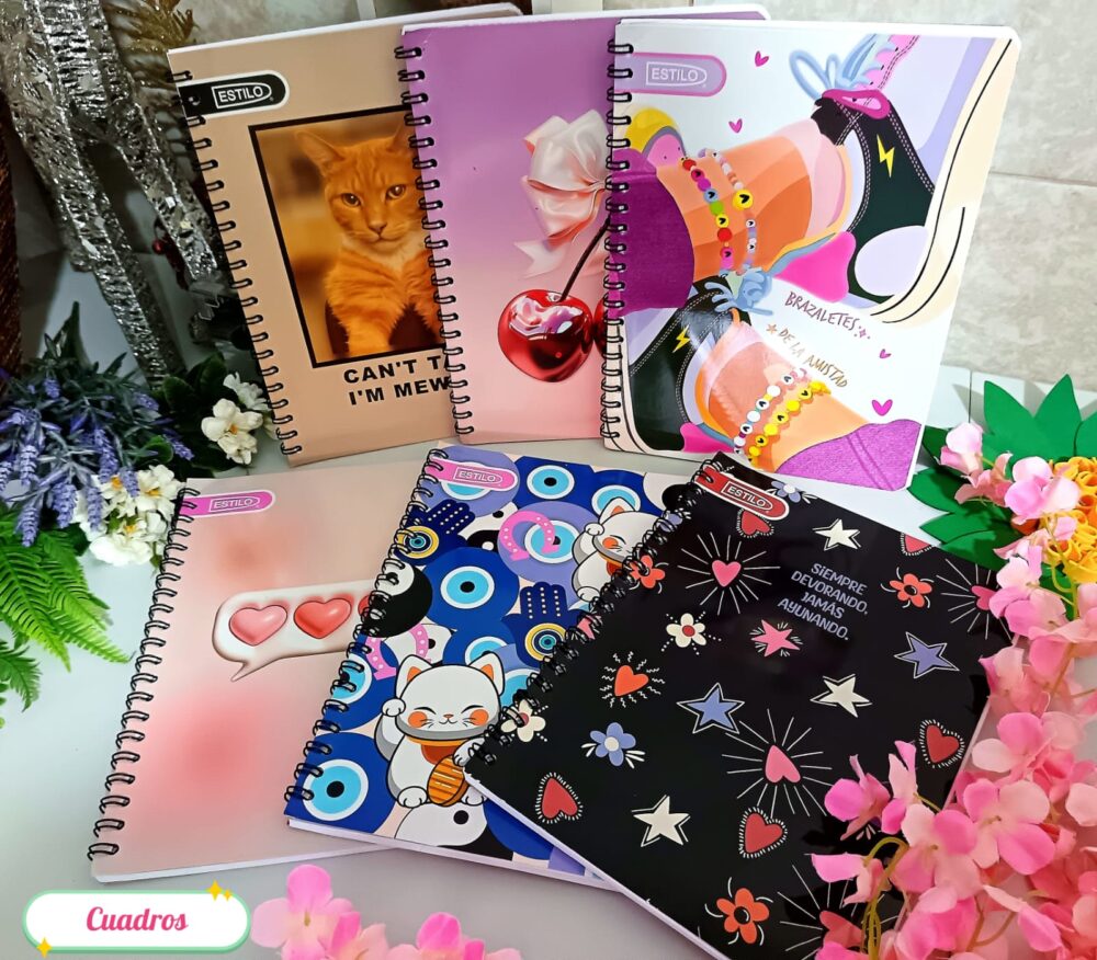 Cuaderno universitario de cuadros marca ESTILO - Imagen 1